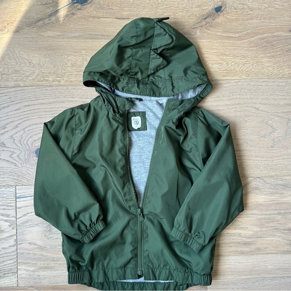 Gap Green Hooded Jacket Green 3T